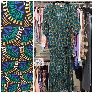 modern Silk & Salt Wrap Dress